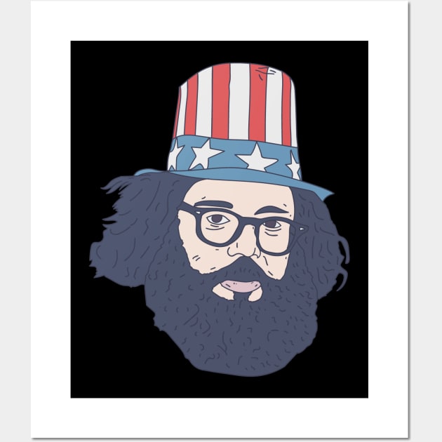 Allen Ginsberg - American Poetry - Beat Culture Wall Art by DeWinnes